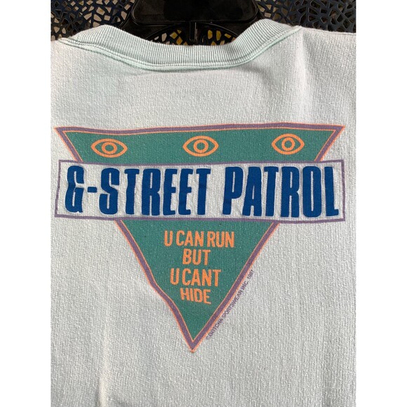 Vintage 80s Grey and orange Gotcha Upstreet Downhill Skate Sweatshirt Size L -XL - Picture 5 of 7